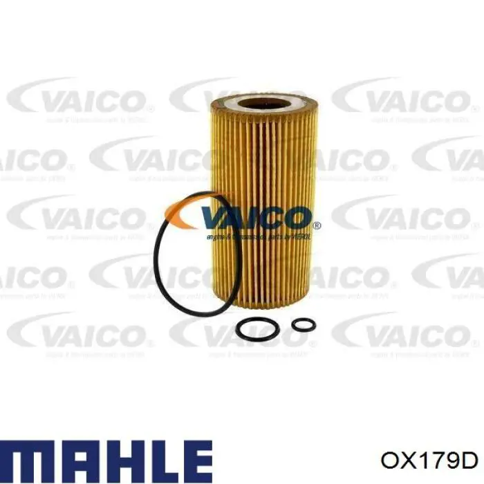 Масляний фільтр двигуна Mahle Original OX179D ціна, від 10.80 USD