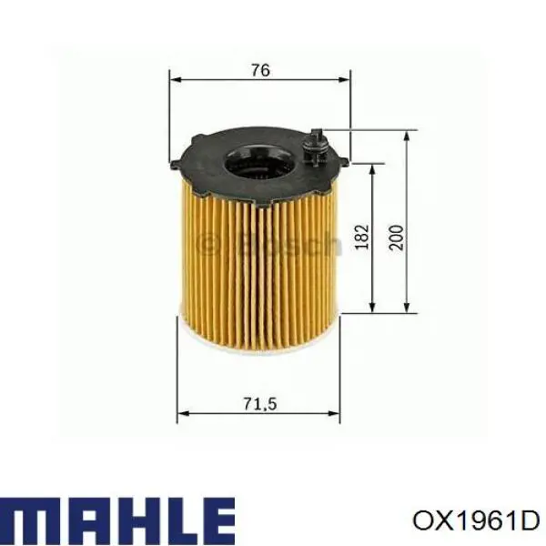 Масляний фільтр OX1961D Mahle Original
