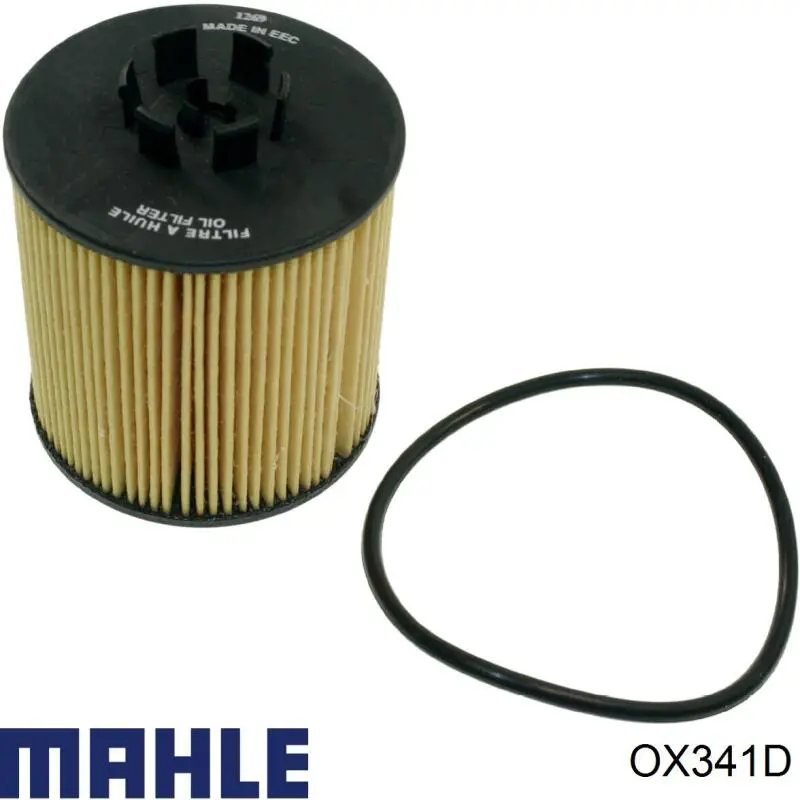 Масляний фільтр двигуна Mahle Original OX341D ціна, від 10.21 USD