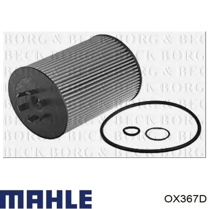 OX367D Mahle Original Фільтр масла