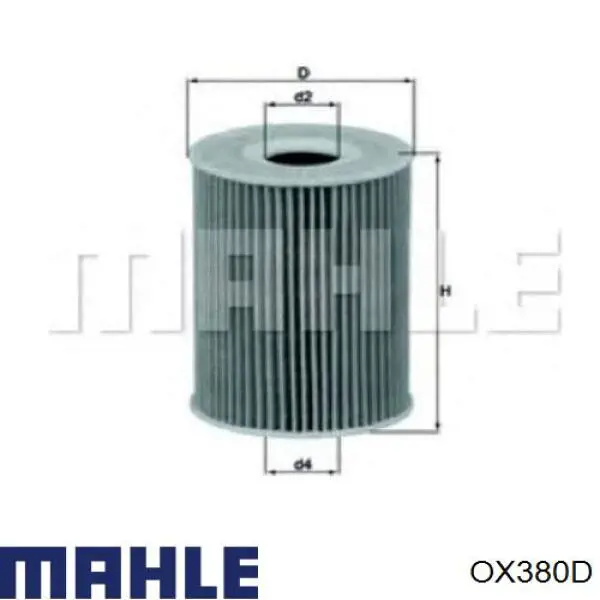 OX380D Mahle Original фільтр масляний