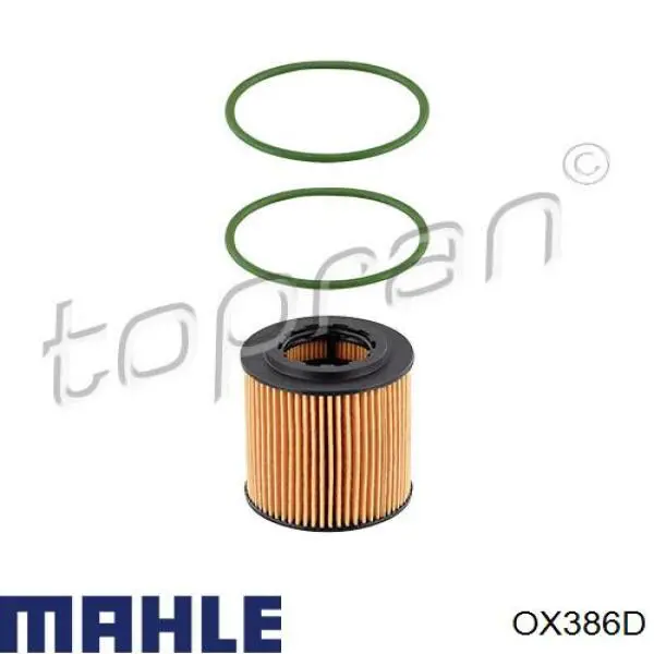 Масляний фільтр двигуна Mahle Original OX386D ціна, від 10.19 USD