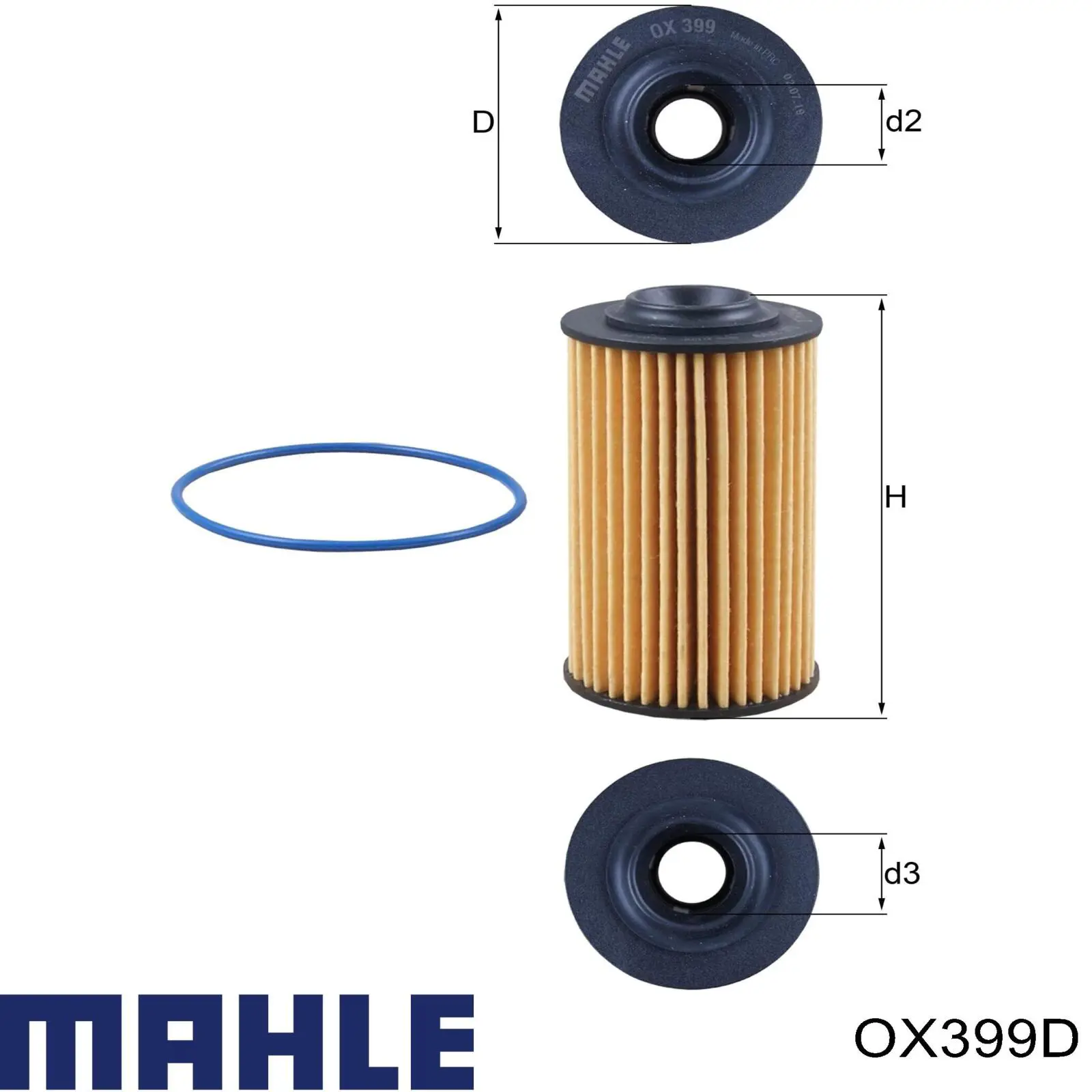OX399D Mahle Original фільтр масляний