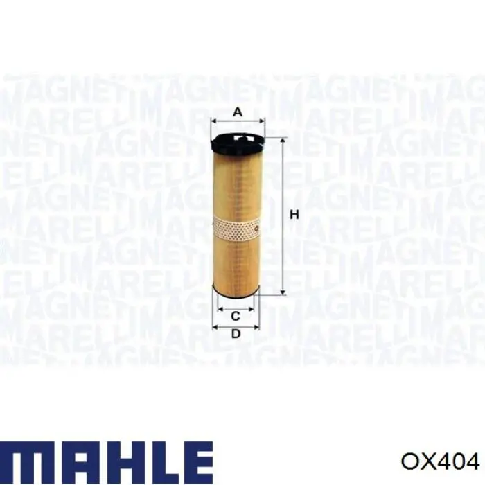 Масляний фільтр двигуна Mahle Original OX404 ціна, від 13.02 USD