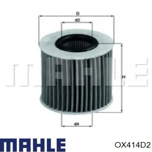 OX414D2 Mahle Original фільтр масляний
