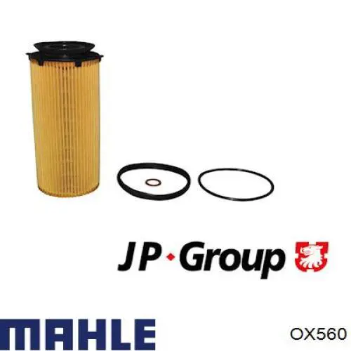 Масляний фільтр двигуна Mahle Original OX560 ціна, від 13.24 USD