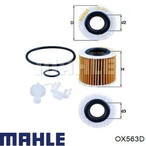 Купити OX563D Mahle Original Фільтр очищення масла відцентровий