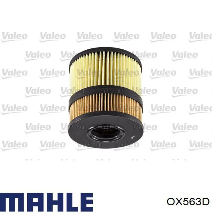 Масляний фільтр двигуна Mahle Original OX563D ціна, від 26.19 USD
