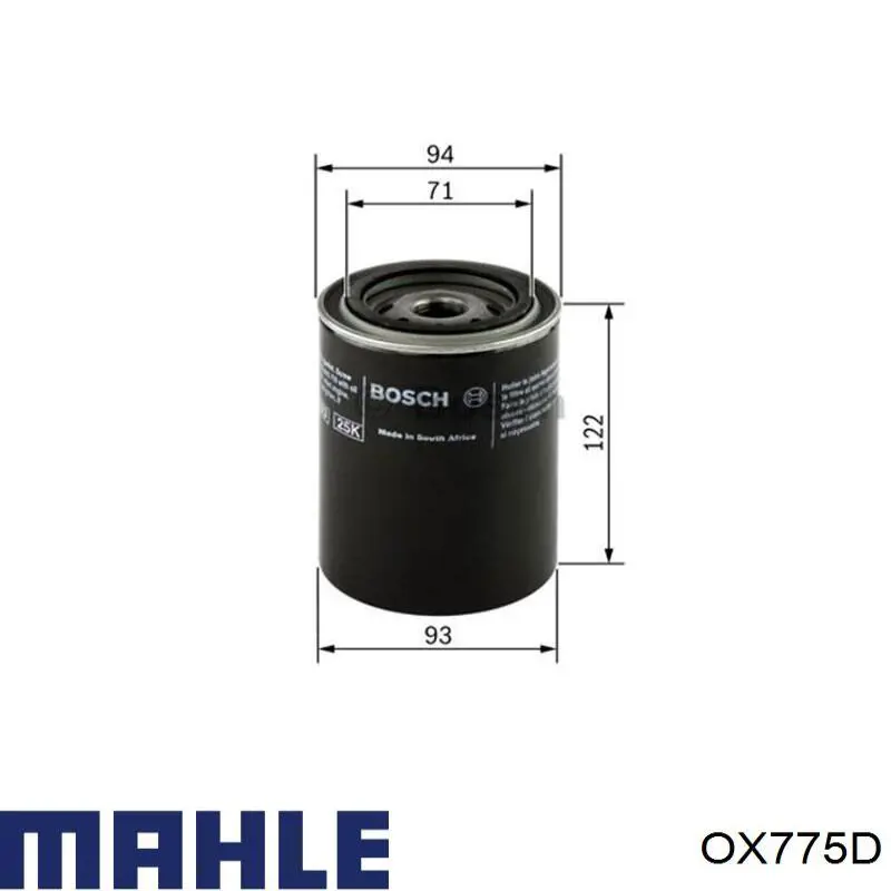 OX775D Mahle Original фільтр масляний