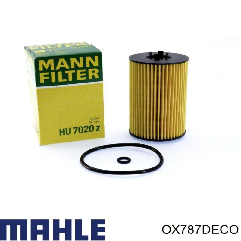 Масляний фільтр двигуна Mahle Original OX787DECO ціна, від 7.37 USD
