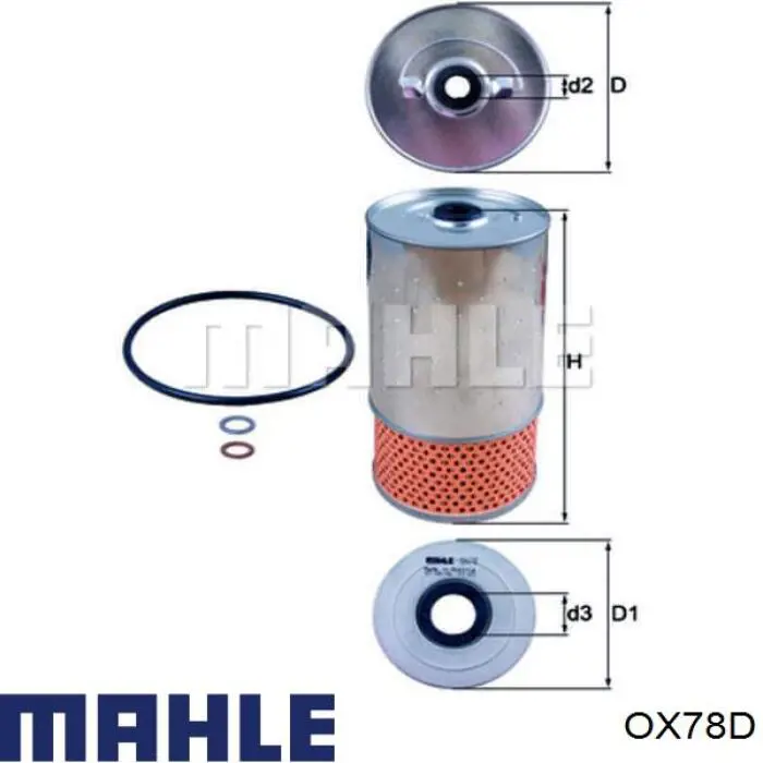 Купити OX78D Mahle Original Фільтр очищення масла відцентровий