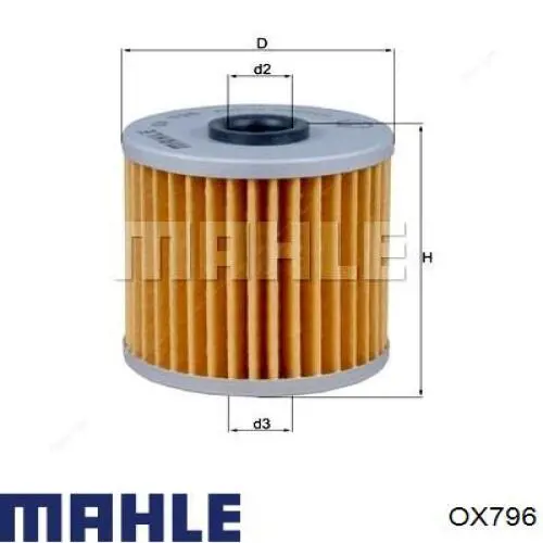 Фільтр масляний OX796 Mahle Original