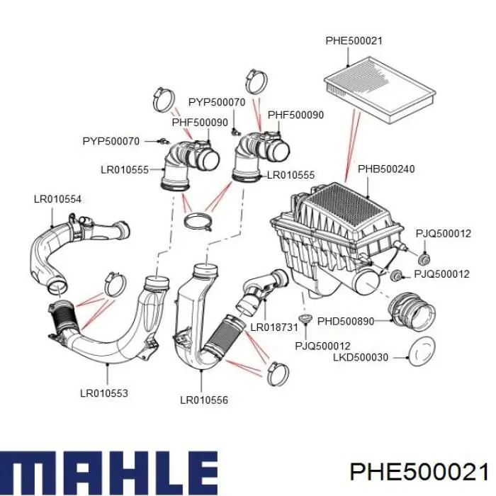 PHE500021 Mahle Original фільтр повітряний