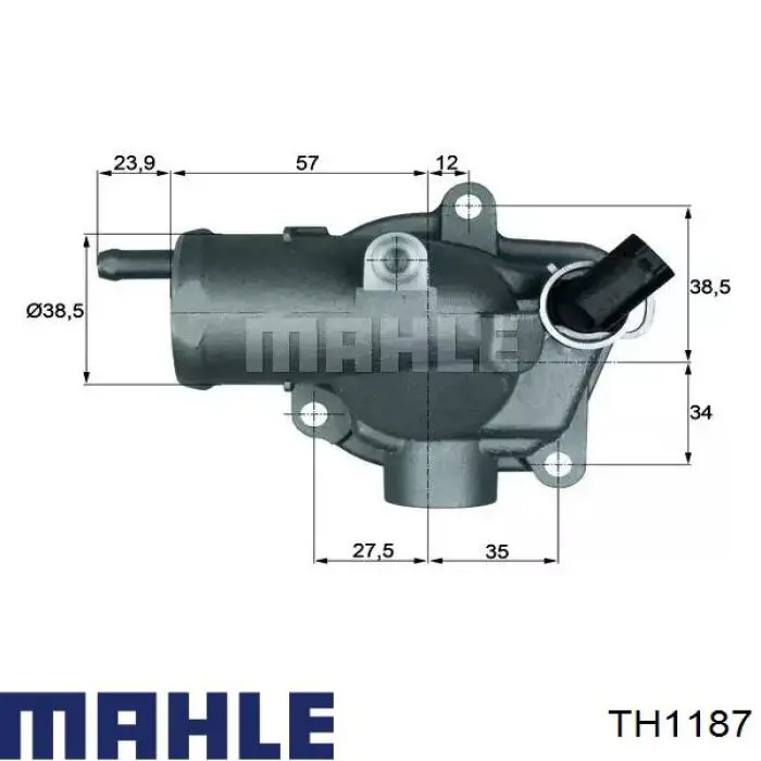 TH1187 Mahle Original Авто термостат