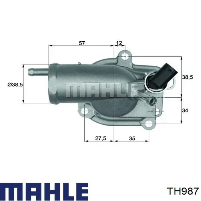 Автомобільний термостат Mahle Original TH987 ціна, від 25.84 USD
