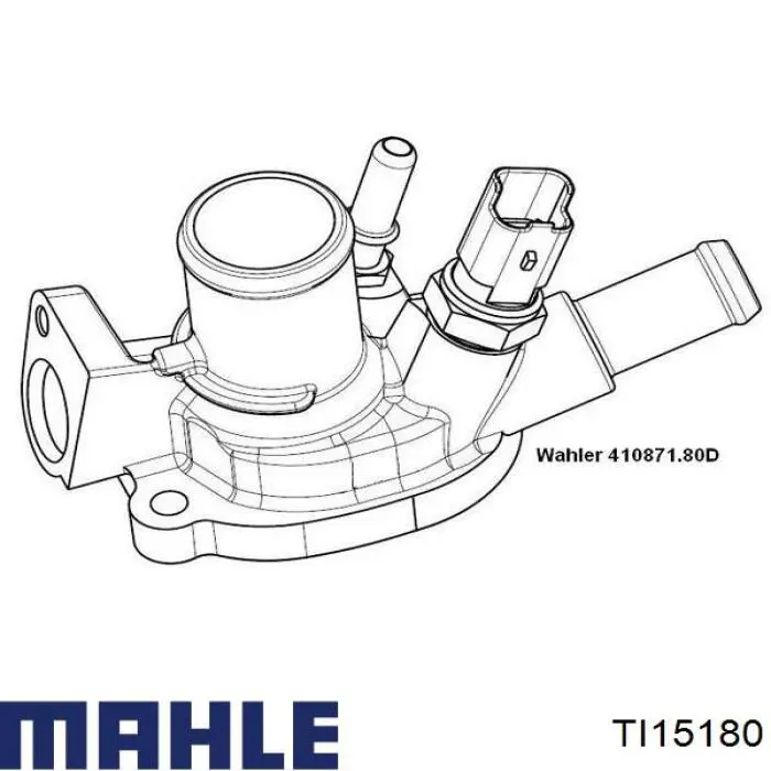 Купити TI15180 Mahle Original Термостат в корпусі
