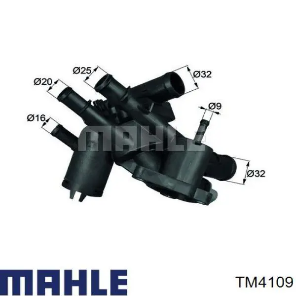 Кожух термостата Mahle Original TM4109 ціна, від 189.21 USD