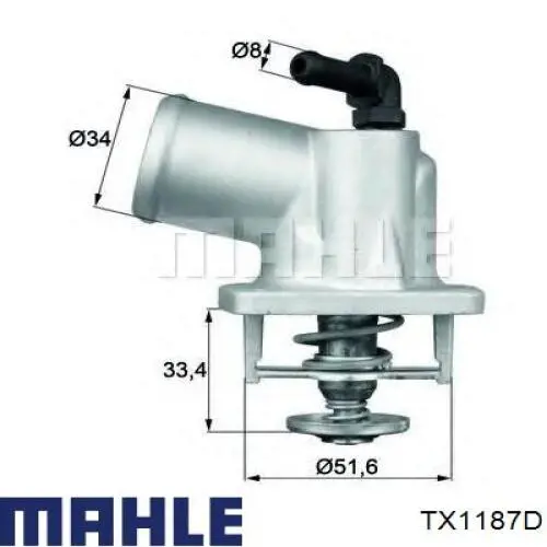 TX1187D Mahle Original Авто термостат