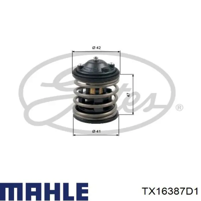 Автомобільний термостат Mahle Original TX16387D1 ціна, від 50.67 USD