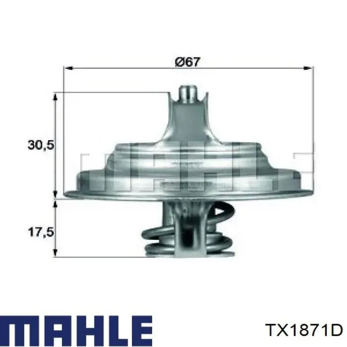 Автомобільний термостат Mahle Original TX1871D ціна, від 8.46 USD