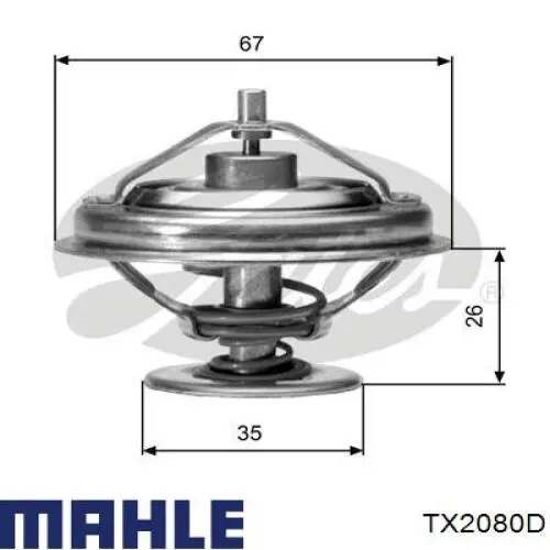 Автомобільний термостат Mahle Original TX2080D ціна, від 15.46 USD