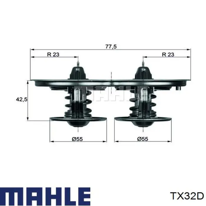 Автомобільний термостат Mahle Original TX32D ціна, від 40.88 USD