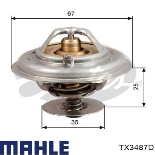 Купити TX3487D Mahle Original Термостат в корпусі