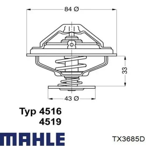 TX3685D Mahle Original термостат