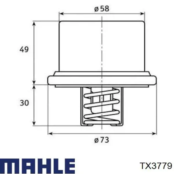 Термостат в зборі Mahle Original TX3779