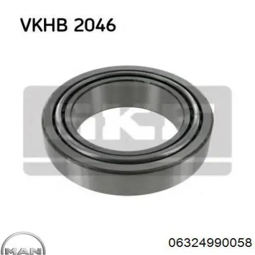 06324990058 MAN Підшипник маточини задньої, зовнішній