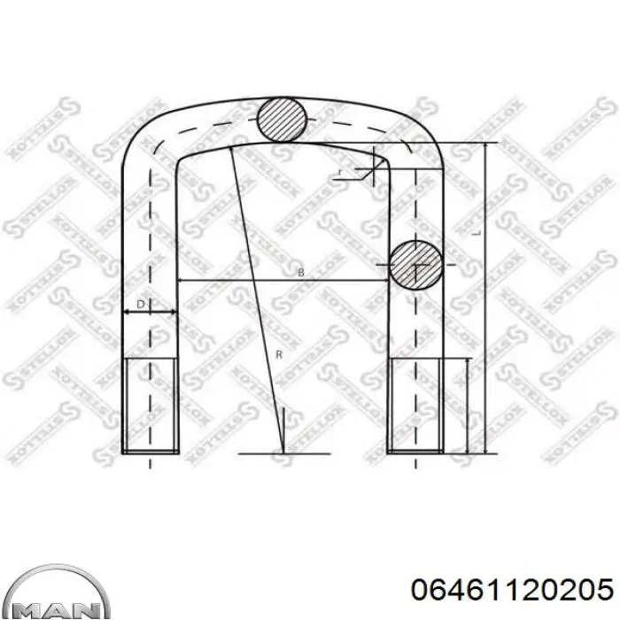 Стремянка ресори (TRUCK) MAN 06461120205 ціна, від 11.15 USD