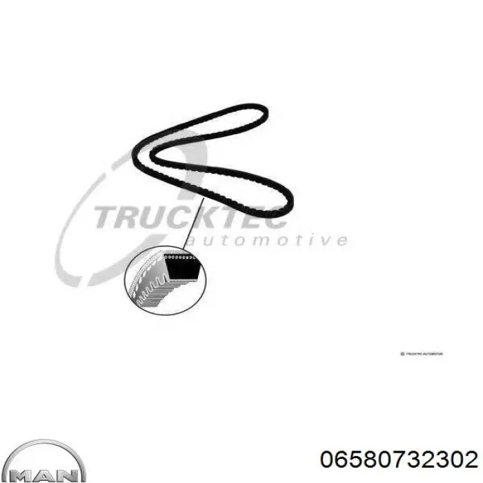 Купити 06580732302 MAN Ремінь генератора