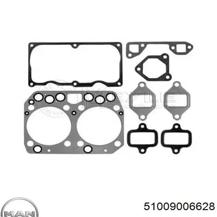 Комплект прокладок двигуна, верхній MAN 51009006628 ціна, від 43.44 USD