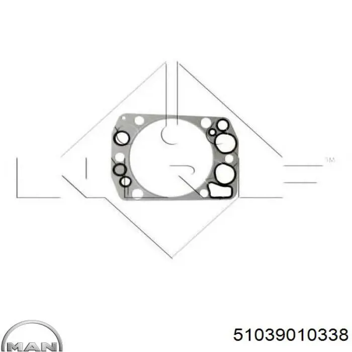 Прокладка ГБЦ MAN 51039010338 ціна, від 16.97 USD