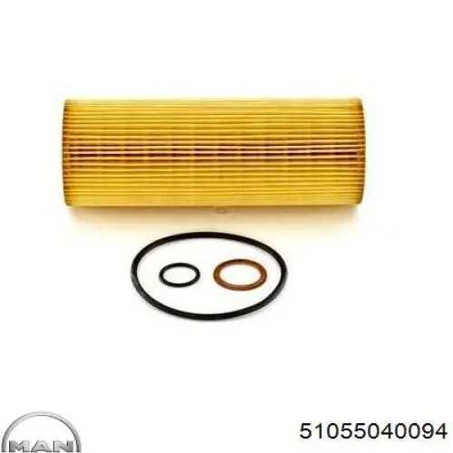 Масляний фільтр двигуна MAN 51055040094 ціна, від 8.60 USD
