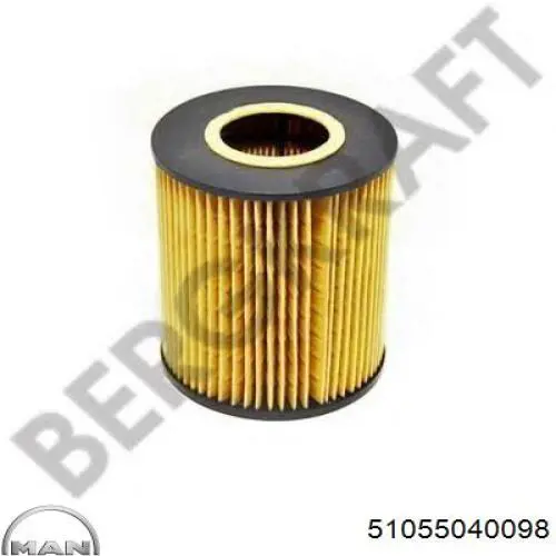 Масляний фільтр двигуна MAN 51055040098 ціна, від 6.97 USD