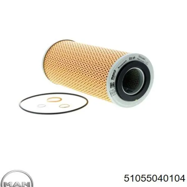 Масляний фільтр двигуна MAN 51055040104 ціна, від 12.47 USD