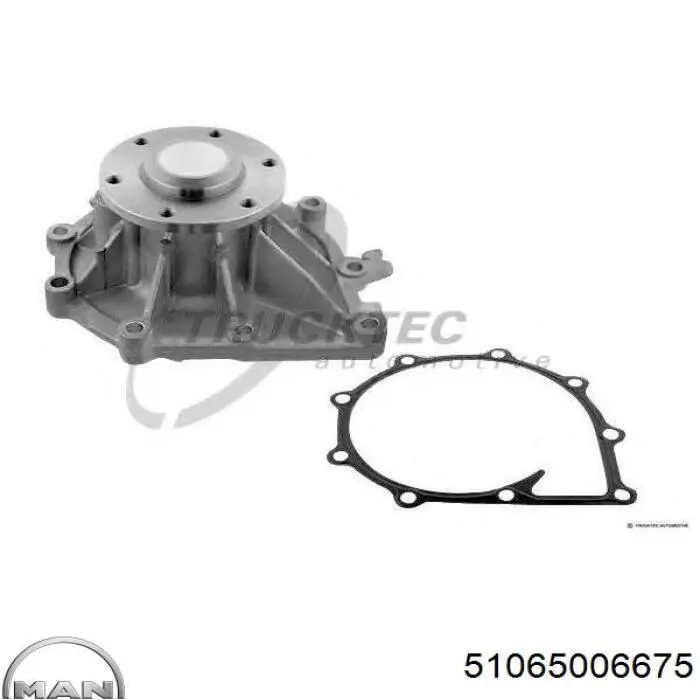 Помпа охолодження MAN 51065006675 ціна, від 111.49 USD