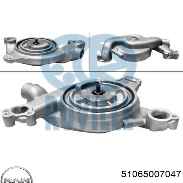 Помпа водяна, (насос) охолодження 51065007047 MAN