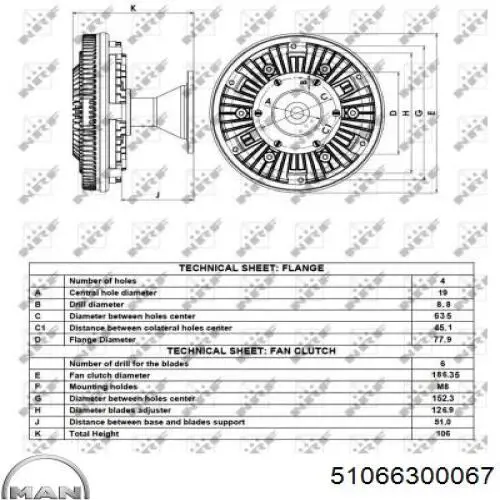 51066300067 MAN Гідромуфта приводу вентилятора