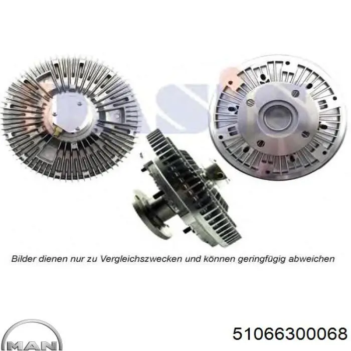 Купити 51066300068 MAN Муфта вязкостная системи охолодження
