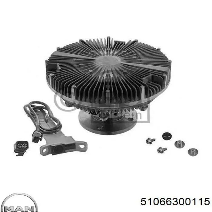 В'язкова муфта вентилятора MAN 51066300115 ціна, від 453.64 USD