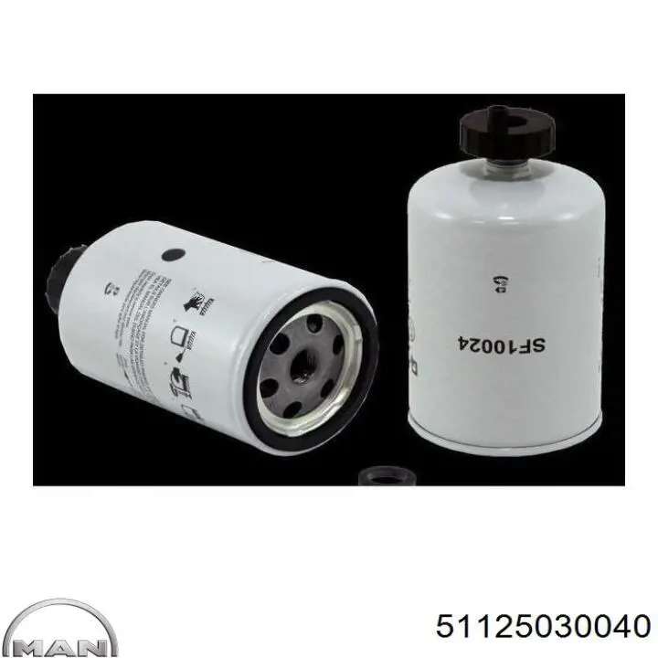 Фільтр тонкого очищення палива MAN 51125030040 ціна, від 8.11 USD