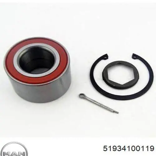 Підшипник маточини задньої MAN 51934100119 ціна, від 16.47 USD