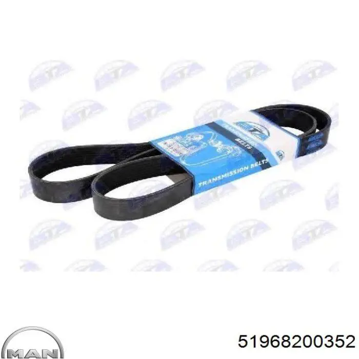 Клиновий ремінь MAN 51968200352 ціна, від 18.04 USD