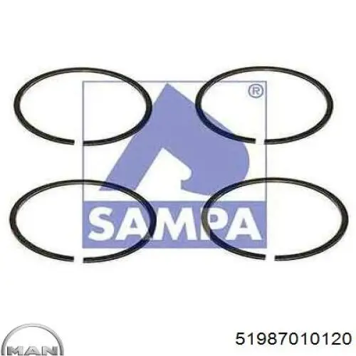 51987010120 MAN Прокладка випускного колектора