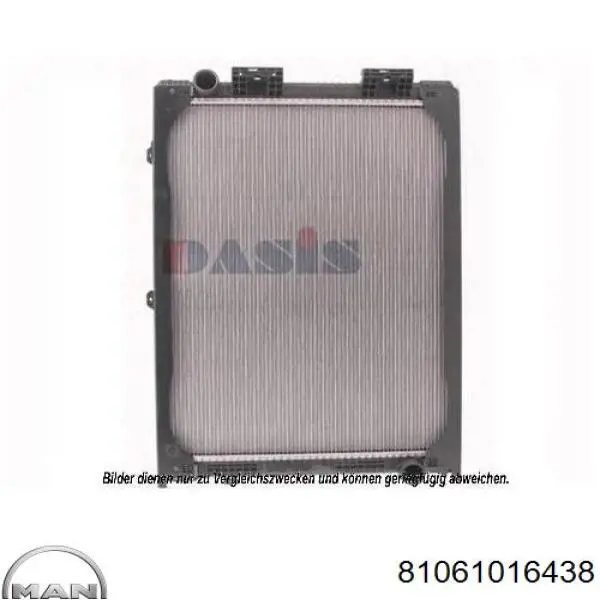 Радіатор основний MAN 81061016438 ціна, від 370.12 USD