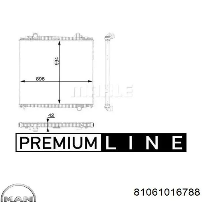 Радіатор основний MAN 81061016788 ціна, від 507.19 USD