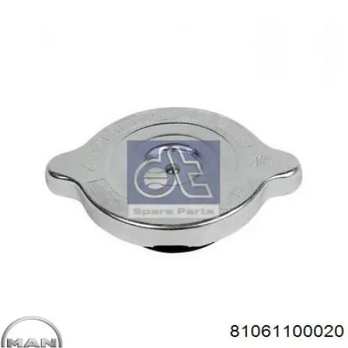 Кришка бачка радіатора MAN 81061100020 ціна, від 4.42 USD