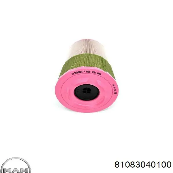 Елемент повітряного фільтра MAN 81083040100 ціна, від 54.87 USD